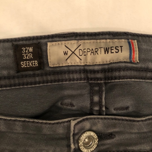 Buckle Departwest Seeker Jeans Gray Sz 32W 33R - Picture 6 of 8